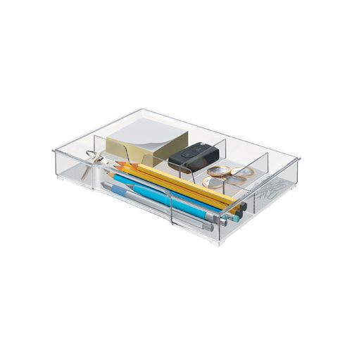 Leitz Leitz opbergbak, voor ladenblokken uit Plus en WOWserie, 4 vakken, transparant
