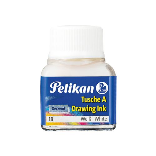 Pelikan Oost-Indische inkt wit, flesje van 10 ml