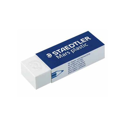 Staedtler Staedtler gum Mars Plastic, wit, doos van 20 stuks