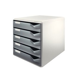 Leitz Leitz Post-Set Dkrgrijs 5Laden [1st]