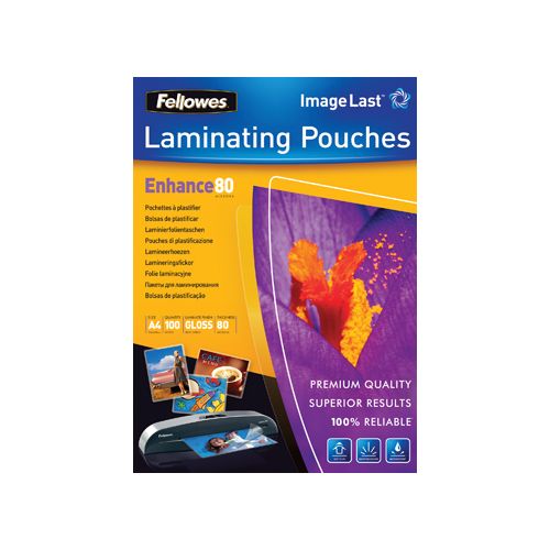 Fellowes lamineerhoes Enhance80 ft A4, 160 micron (2 x 80 micron), pak van 100 stuks