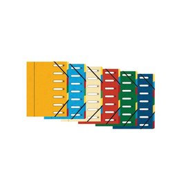 Exacompta Sorteermap 7 Vakken Ass [8st]