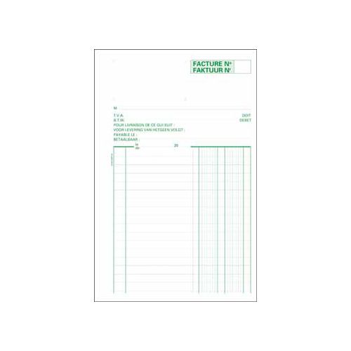 Exacompta Exacompta factuurboek, ft 21 x 13,5 cm, tweetalig, dupli (50 x 2 vel)