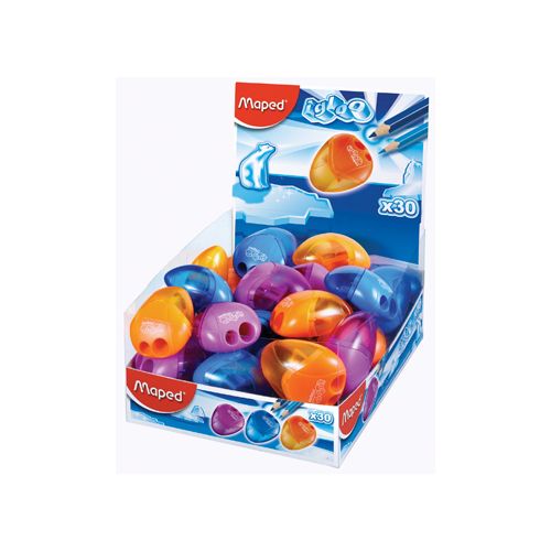 Maped Maped potloodslijper igloo, 2 gaats, geassorteerde kleuren