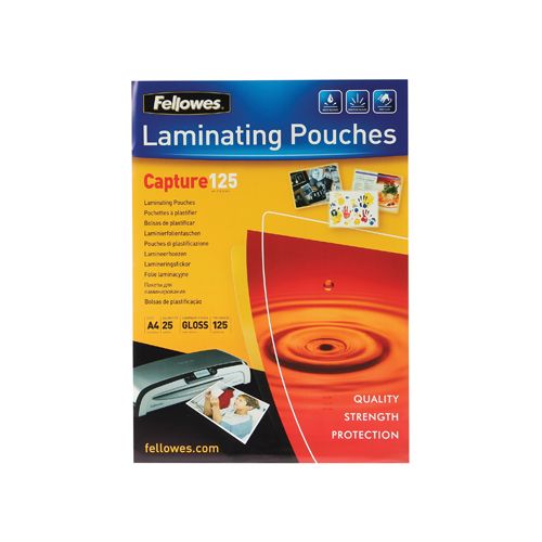 Fellowes Fellowes lamineerhoes Capture125 ft A4, 250 micron (2 x 125 micron), pak van 25 stuks