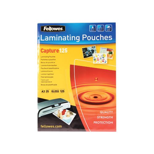 Fellowes lamineerhoes Capture125 ft A3, 250 micron (2 x 125 micron), pak van 25 stuks
