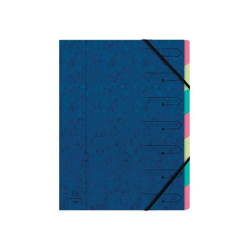 Exacompta Exacompta Sorteermap 7-delig, blauw