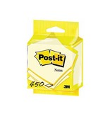 Post-It Notes Post-it Notes, 450 vel, ft 76 x 76 mm, geel, op blister