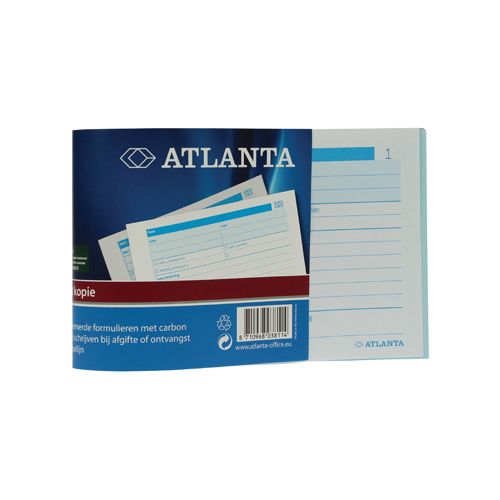 Atlanta by Jalema Atlanta by Jalema bonboekjes genummerd 1-100, 100 blad in tweevoud, met carbon