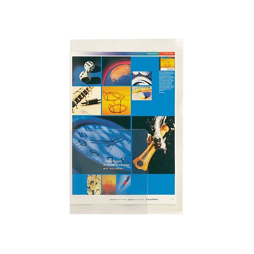 Esselte Esselte Premium L-map, copy safe, gekorreld, A4, 160 micron, pak van 100 stuks, transparant