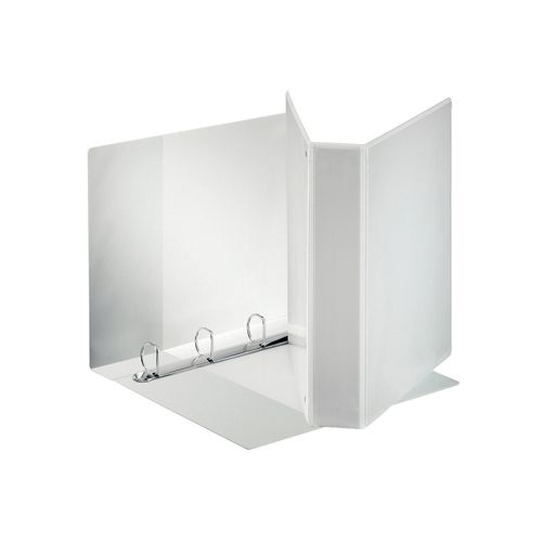 Esselte Esselte personaliseerbare ringmap PP voor ft A4 maxi rug van 7,7 cm , 4 D-ringen van 50 mm, wit