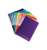 Exacompta Exacompta elastomap 10 geassorteerde kleuren: zwart, donkerblauw, lichtblauw, turkoois, groen, geel, o...