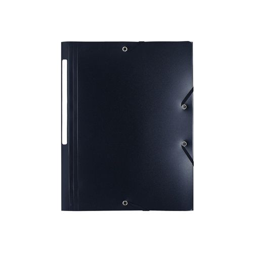 Exacompta Exacompta elastomap A4, uit PP, 3 kleppen en elastiek zwart