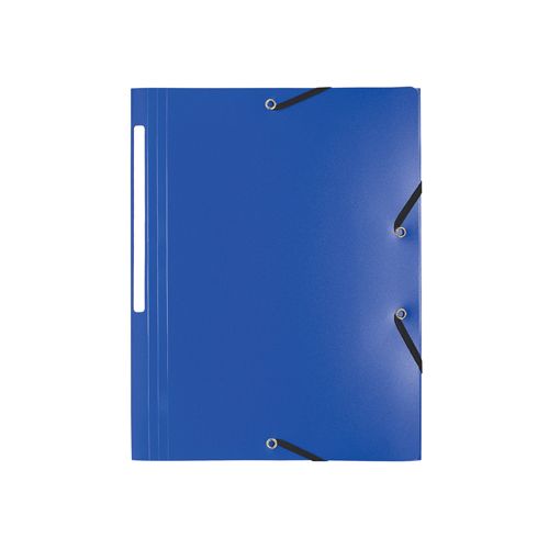 Exacompta Exacompta elastomap A4, uit PP, 3 kleppen en elastiek blauw