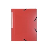 Exacompta Exacompta elastomap A4, uit PP, 3 kleppen en elastiek rood