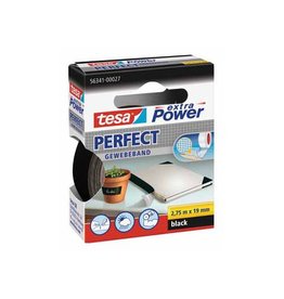 Tesa Tesa extra Power Perfect, ft 19 mm x 2,75 m, zwart