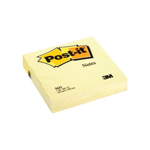 Post-It Notes Post-it Notes ft 101 x 101 mm, geel, blok van 200 vel