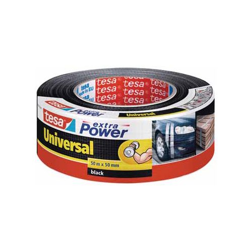 Tesa Tesa extra Power Universal, ft 50 mm x 50 m, zwart