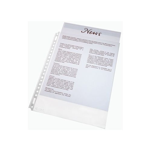 Esselte Esselte showtas, PP, transparant, 30% pre-consumer gerecycleerd plastic