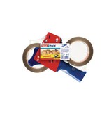 Tesa Tesa afroller voor verpakkingsplakband van maximum 50 mm, inclusief 2 rollen PP tape ft 50 mm x 66 m