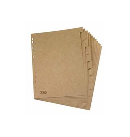 Oxford OXFORD Touareg tabbladen, uit karton, ft A4, onbedrukt, 11-gaatsperforatie, 12 tabs