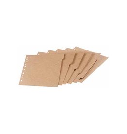 Oxford OXFORD Touareg tabbladen, uit karton, ft A4, onbedrukt, 11-gaatsperforatie, 6 tabs