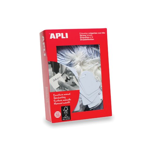 Apli Apli draadetiketten ft 7 x 19 mm (b x h) (383), doos van 1.000 stuks