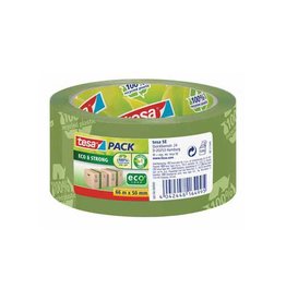 Tesa Tesapack eco & strong ecoLogo, 50 mm x 66 mm, groen
