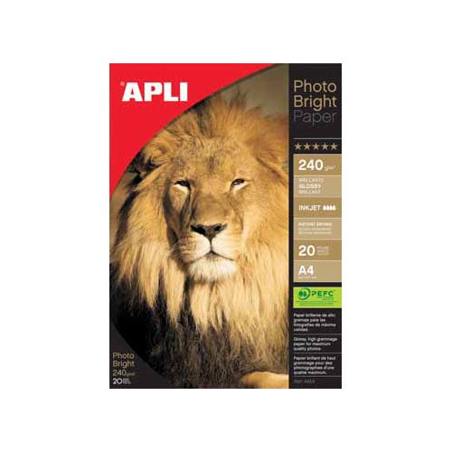 Apli Apli fotopapier Photo Bright ft A4, 240 g, pak van 20 vel