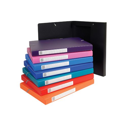 Exacompta Exacompta elastobox rug van 2,5 cm                       geassorteerde kleuren