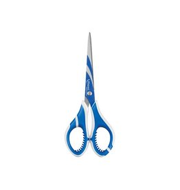 Maped Office Maped schaar Zenoa fit, ft 17 cm, rechts, ronde punt, RVS, blauw, blister van 1 stuk