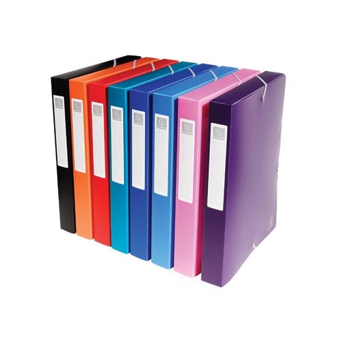 Exacompta Exacompta elastobox rug van 4 cm                         geassorteerde kleuren