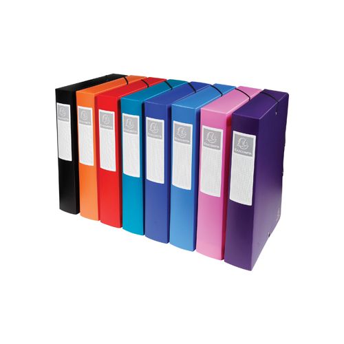 Exacompta Exacompta elastobox rug van 6 cm                         geassorteerde kleuren