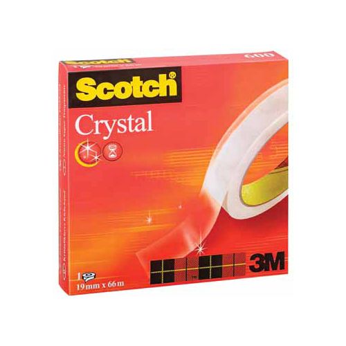 Scotch Scotch Plakband Crystal ft 19 mm x 66 m, doos met 1 rolletje