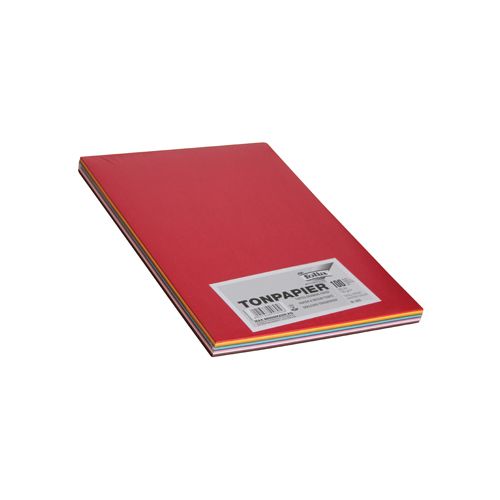 Folia Folia gekleurd tekenpapier, 120 g, ft 21 x 29,7 cm, A4, geassorteerde kleuren, pak van 100 vel