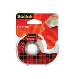 Scotch Scotch Plakband Crystal ft 19 mm x 25 m, blister met 1 afroller met 1 rolletje