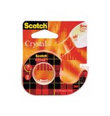 Scotch Scotch Plakband Crystal 19mmx7,5 m, 1 afroller 1 rolletje