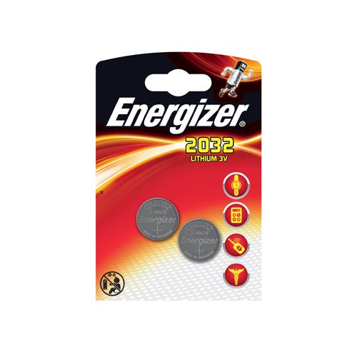 Energizer Energizer knoopcel CR2032, blister van 2 stuks