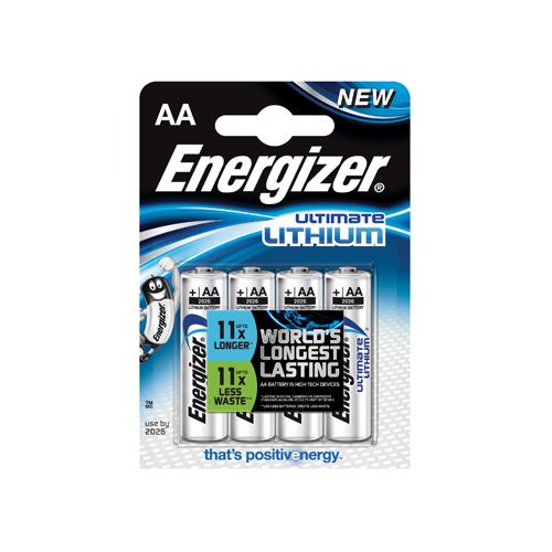Energizer Energizer batterijen Lithium AA, blister van 4 stuks