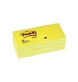 Post-it Post-it Notes, ft 38 x 51 mm, geel, blok van 100 vel