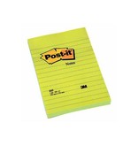 Post-it Post-it Notes, ft 102x152mm, geel, gelijnd, blok van 100 vel