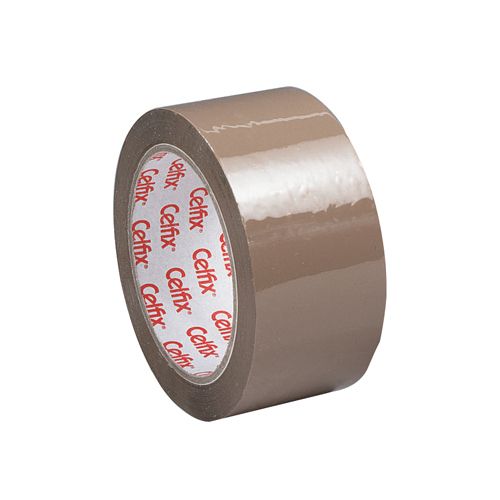 Celfix Celfix verpakkingsplakband ft 50 mm x 66 m, PP, bruin