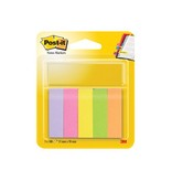 Post-It Notes Markers Post-it Notes Markers, ft 15 x 50 mm, geassorteerde kleuren, blister met 5 blokjes van 100 vel