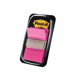 Post-It Index Post-it index standaard, ft 24,4 x 43,2 mm, houder met 50 tabs, roze