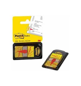 Post-It Index Post-it Index 'Sign Here', ft 25,4 x 43,2 mm, houder met 50 tabs