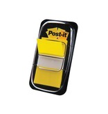 Post-it Post-it index standaard, ft 24,4 x 43,2 mm, houder met 50 tabs, geel
