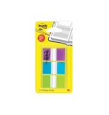 Post-it Post-it Index standaard, ft 25,4 x 43,2 mm, blister met 3 kleuren, 20 tabs per kleur