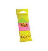 Post-It Notes Post-it Notes, 100 vel, ft 38 x 51 mm, blister van 3 blokken in neongeel, guava roze en neongroen