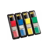 Post-It Index Post-it Notes Smal, 4 x 35 tabs, rood, blauw, geel en groen