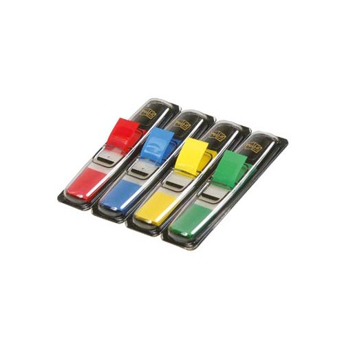Post-It Index Post-it Index Smal, ft 11,9 x 43,2 mm, blister met 4 kleuren, 35 tabs per kleur, 4 + 2 blisters gratis